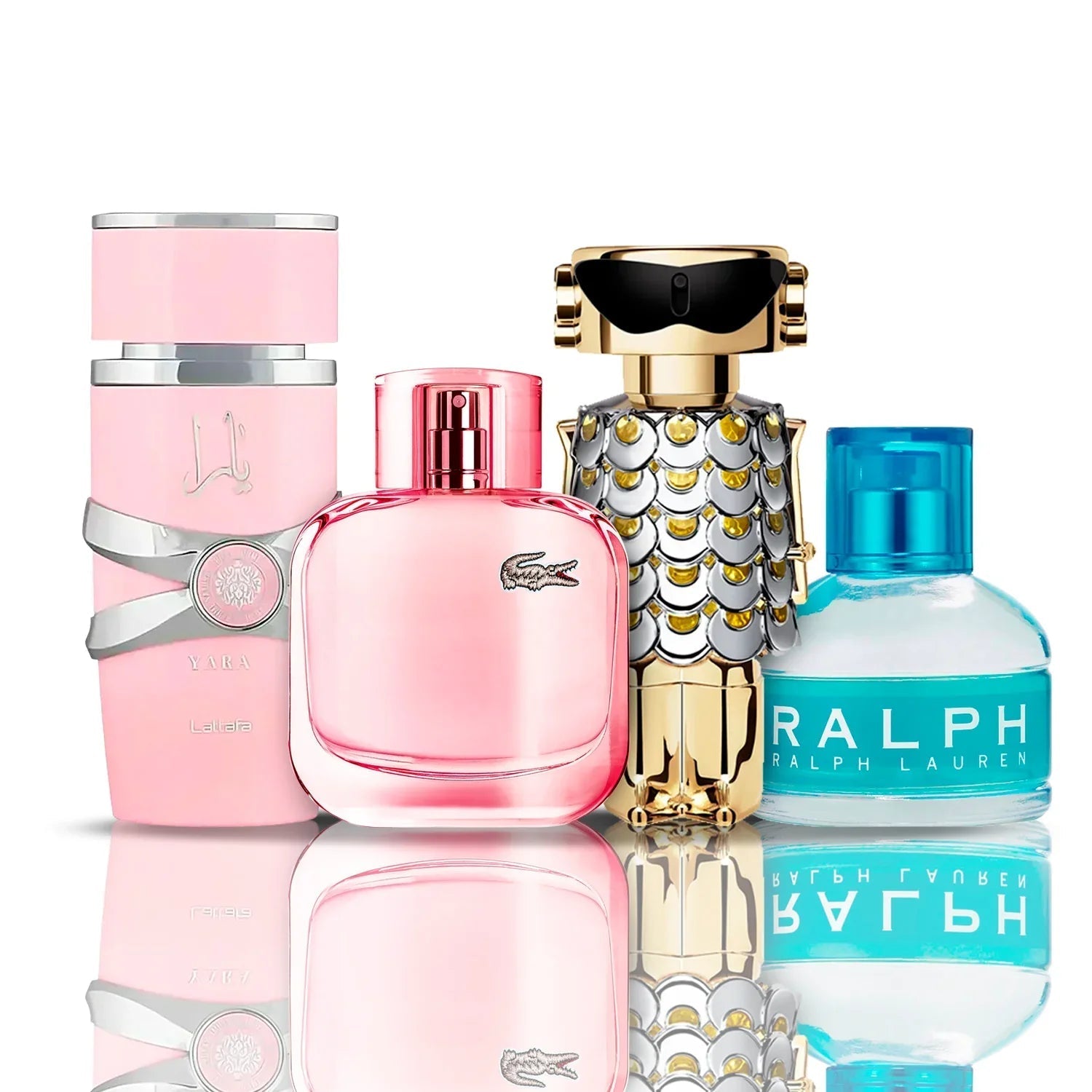Set di 4 profumi  | Fame + Yara + Lacoste Sparkling + Ralph Lauren
